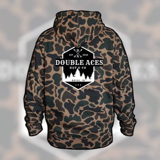 Duck camo mountain sweatshirt